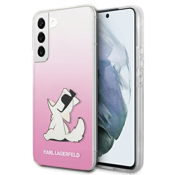 Coque Karl Lagerfeld KLHCS22MCFNRCPI S22+ S906 hardcase pink Choupette Eat