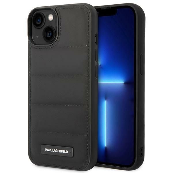 Coque Karl Lagerfeld KLHCP14MPSQAK iPhone 14 Plus / 15 Plus 6,7" hardcase black Puffy Elongated Logo