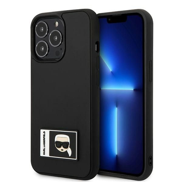 Coque Karl Lagerfeld KLHCP13X3DKPK iPhone 13 Pro Max 6,7" black hardcase Ikonik Patch
