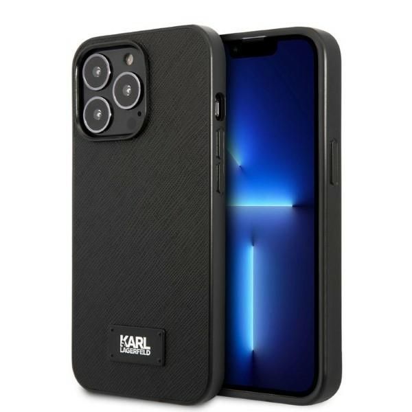 Coque Karl Lagerfeld KLHCP13XSFMP2K iPhone 13 Pro Max 6,7" hardcase black Saffiano Plaque