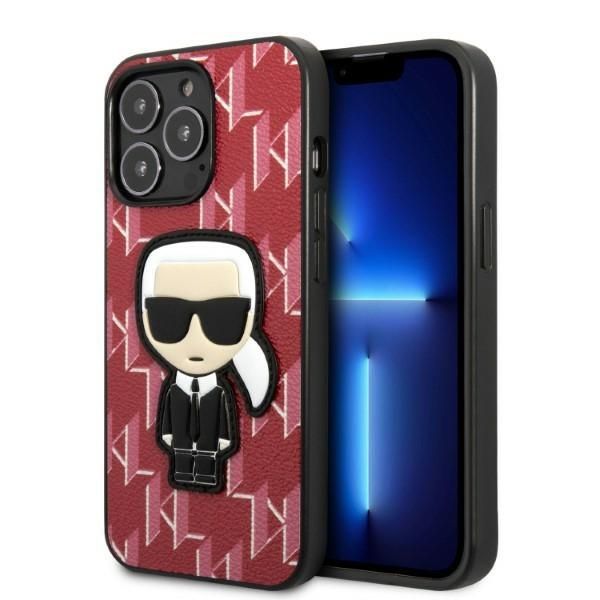 Coque Karl Lagerfeld KLHCP13XPMNIKPI iPhone 13 Pro Max 6,7" hardcase red Monogram Ikonik Patch