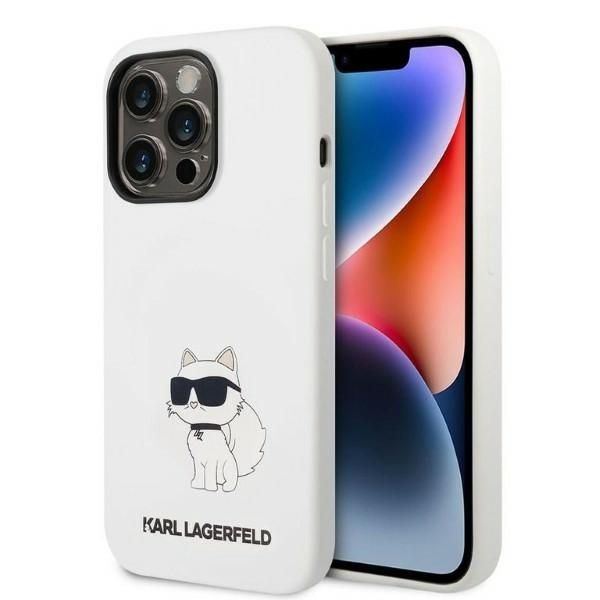 Coque Karl Lagerfeld KLHCP14XSNCHBCH iPhone 14 Pro Max 6,7" hardcase white Silicone Choupette