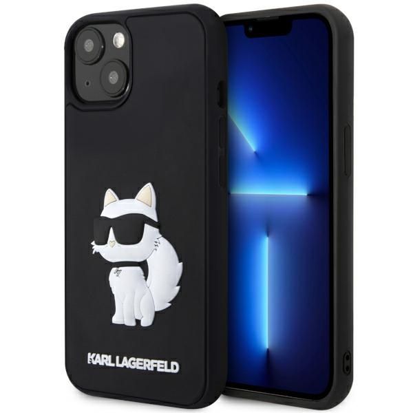 Coque Karl Lagerfeld KLHCP14M3DRKHNK iPhone 14Plus / 15 Plus 6.7" black hardcase Rubber Choupette 3