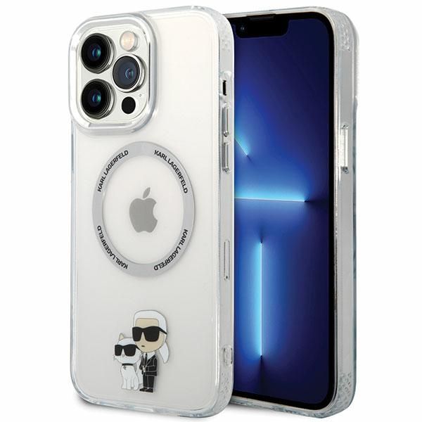 Coque Karl Lagerfeld KLHMP13XHNKCIT iPhone 13 Pro Max 6,7" hardcase transparent Iconic Karl&Choupette Magsafe