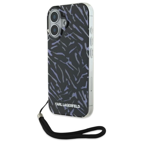 Coque Karl Lagerfeld KLHCP16MHZBPKCCU iPhone 16 Plus 6.7" purple Zebra With Cord