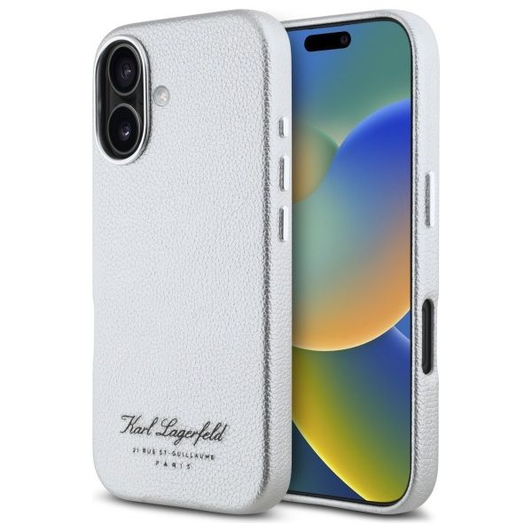 Case Karl Lagerfeld KLHCP16SPGWCMKHG iPhone 16 6,1" hardcase grey hotel RSG