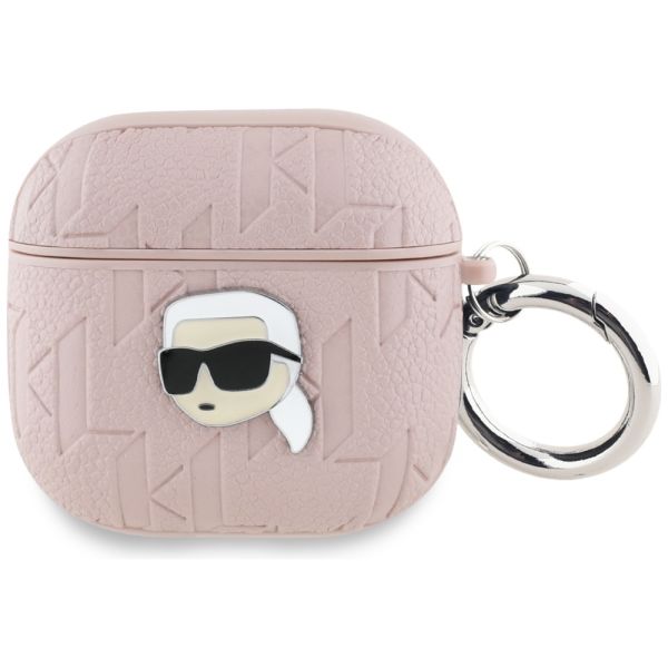 Coque Karl Lagerfeld Monogram Karl Head Case for AirPods 4 Pink