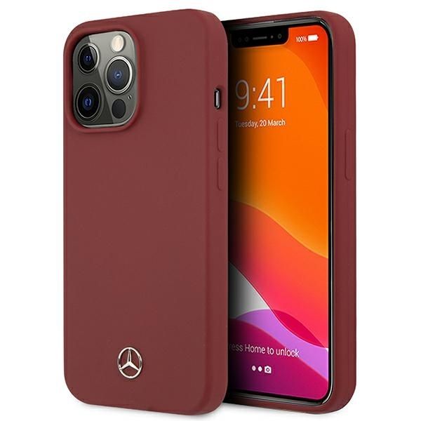 Coque Mercedes MEHCP13XSILRE iPhone 13 Pro Max 6,7" rouge hardcase Silicone Line