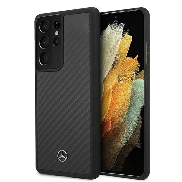 Coque Mercedes MEHCS21LRCABK S21 Ultra G998 noir carbon hardcase Dynamic Line