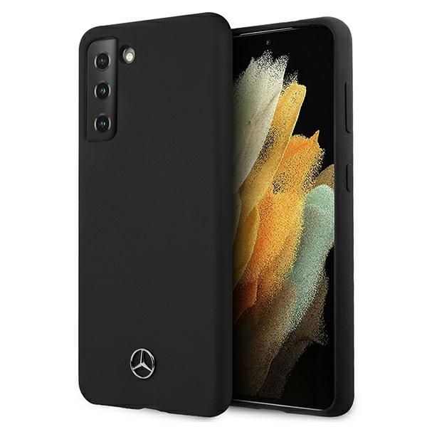 Coque Mercedes MEHCS21MSILBK S21+ G996 noir hardcase Silicone Line