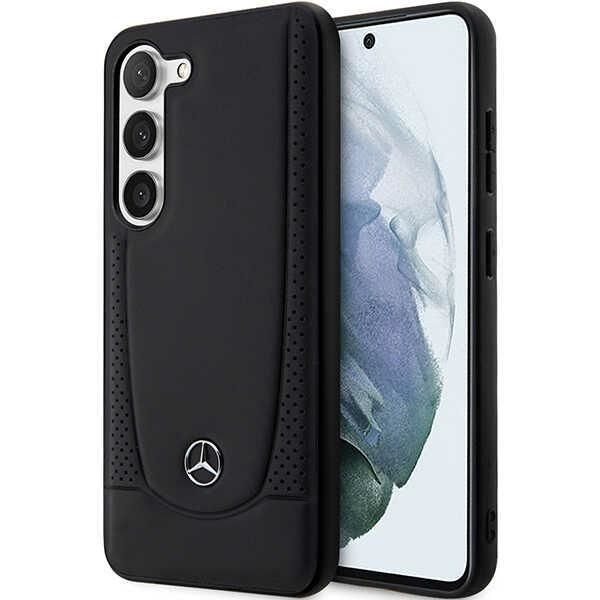 Coque Mercedes MEHCS23MARMBK S23+ S916 noir hardcase Leather Urban
