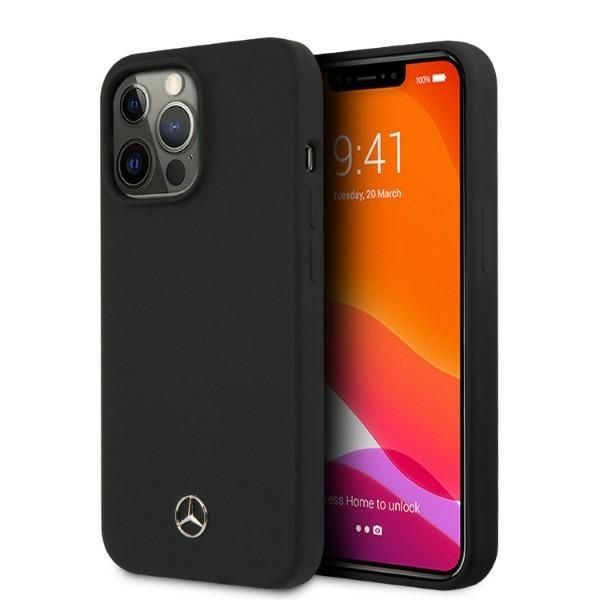Coque Mercedes MEHMP13XSILBK iPhone 13 Pro Max 6,7" noir hardcase Silicone Magsafe