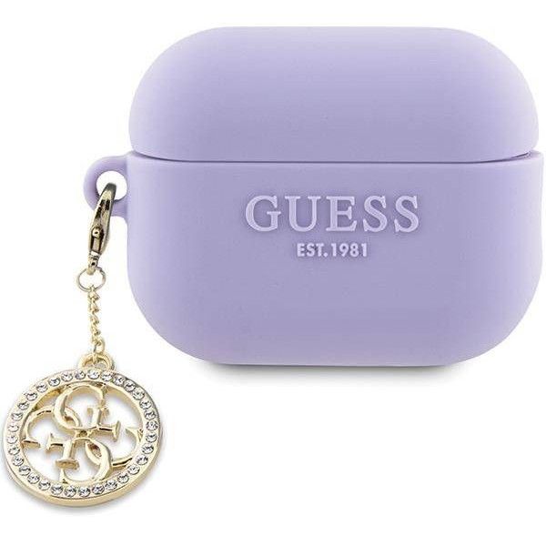 Coque Guess GUAP23DSLGHDU AirPods Pro 2 (2022/2023) violet 3D Rubber 4G Diamond Charm