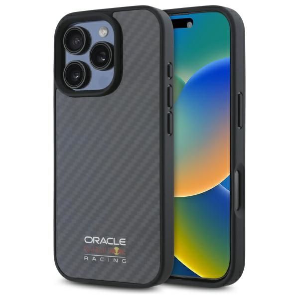 Coque Red Bull RBHMP16L24CFILSK iPhone 16 Pro 6.3" hardcase black Carbon Fiber Shiny Logo MagSafe