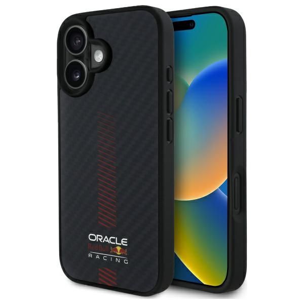 Coque Red Bull RBHMP16M24CFGSMK iPhone 16 Plus 6.7" hardcase black Carbon Fiber Power Bar MagSafe