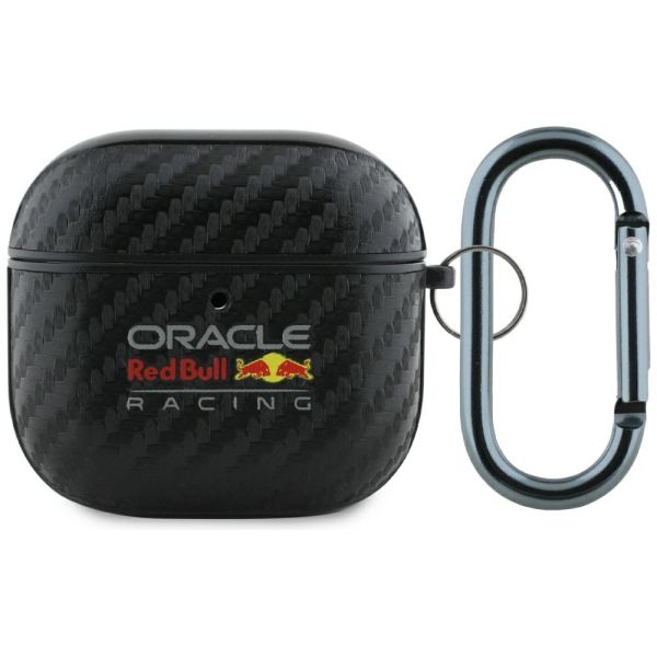 Coque Red Bull PU Carbon Logo for AirPods 4 black